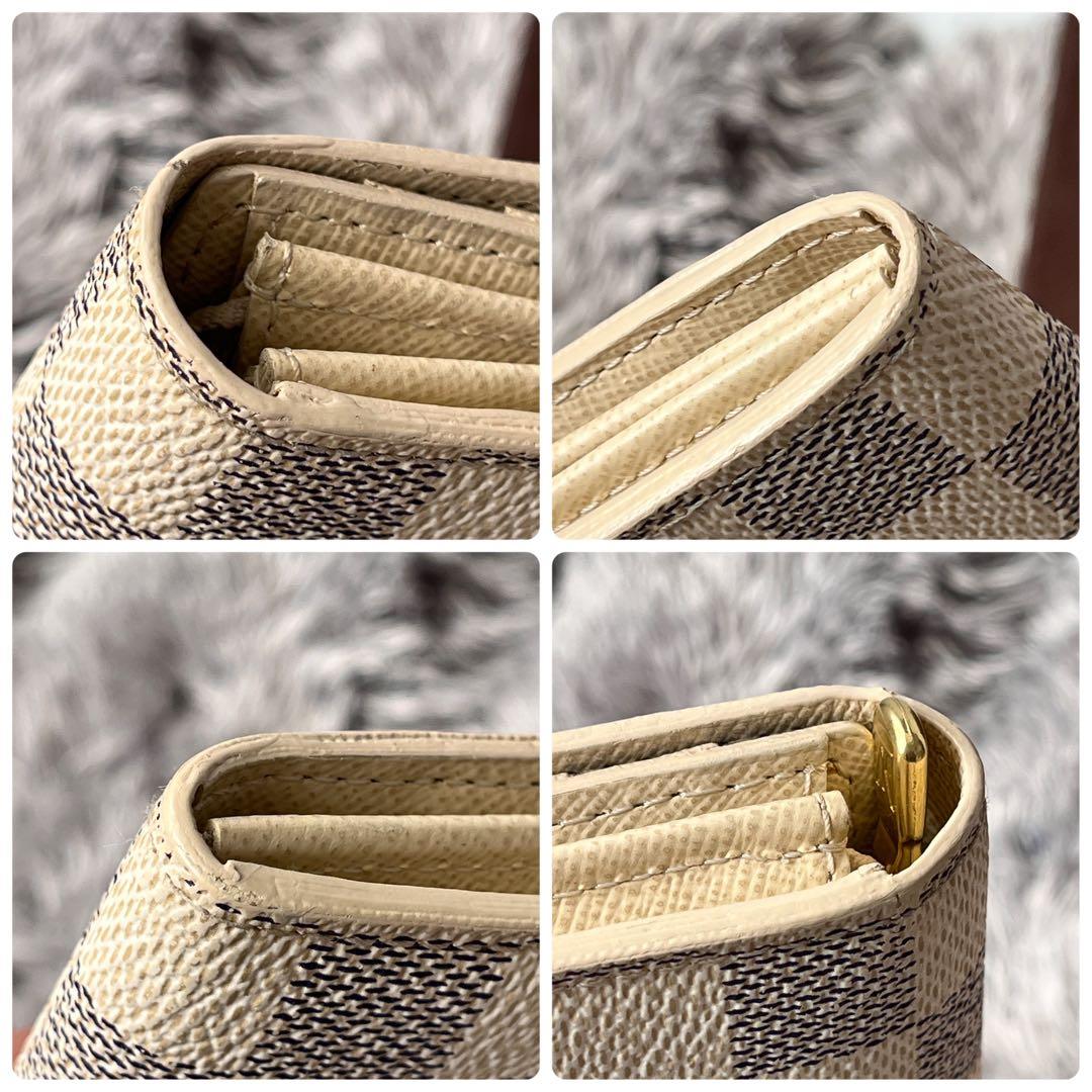 美品✨ルイヴィトン　ダミエアズール　ポルトフォイユサラ　ホワイト