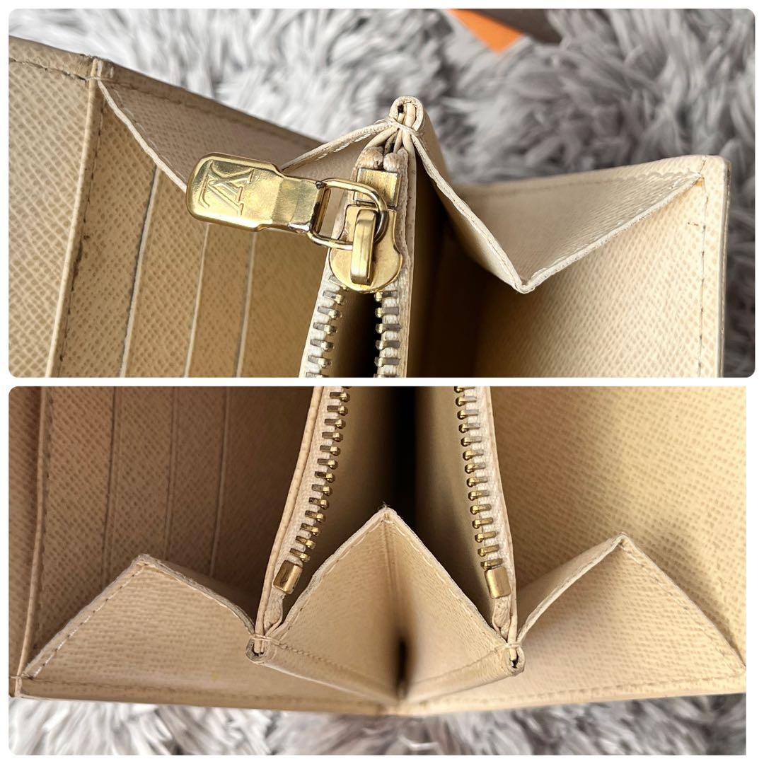 美品✨ルイヴィトン　ダミエアズール　ポルトフォイユサラ　ホワイト