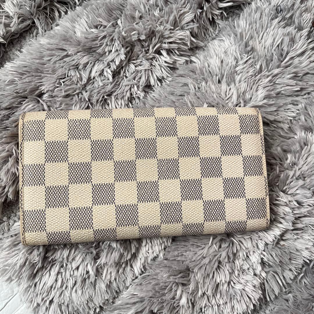 美品✨ルイヴィトン　ダミエアズール　ポルトフォイユサラ　ホワイト