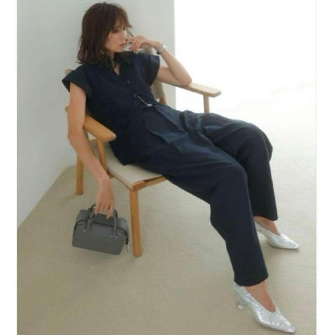 東原亜希　FORME サロペット　オールインワン　ネイビー　サイズ0