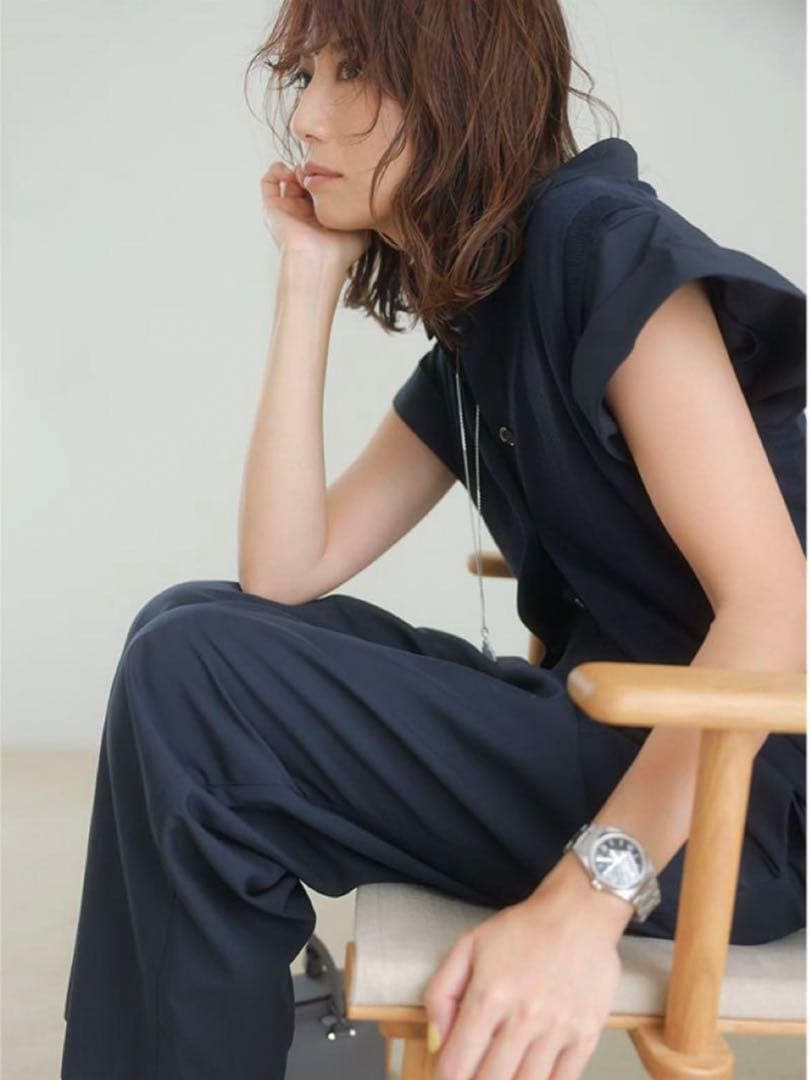 東原亜希　FORME サロペット　オールインワン　ネイビー　サイズ0