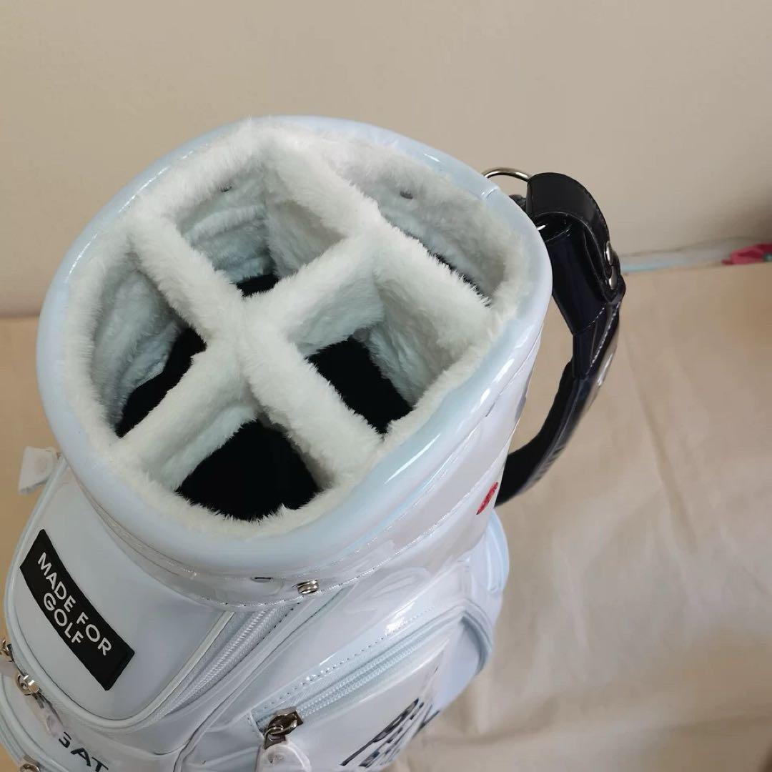 PEARLY GATES キャディバッグ ホワイト ゴルフバッグ