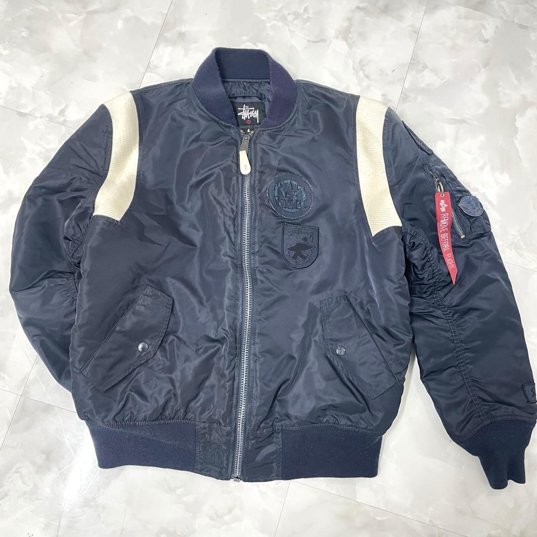 【激レア】stussy × alpha × fragment 25周年 MA-1