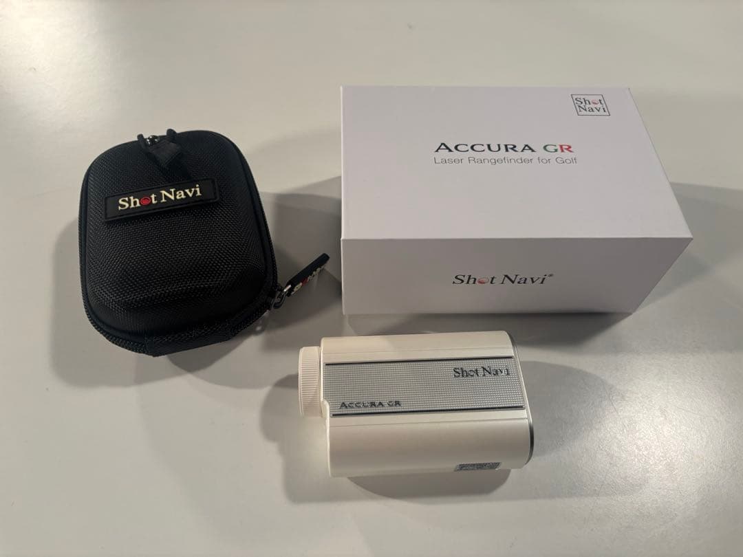 ShotNavi Accura GR ゴルフ用距離計　白