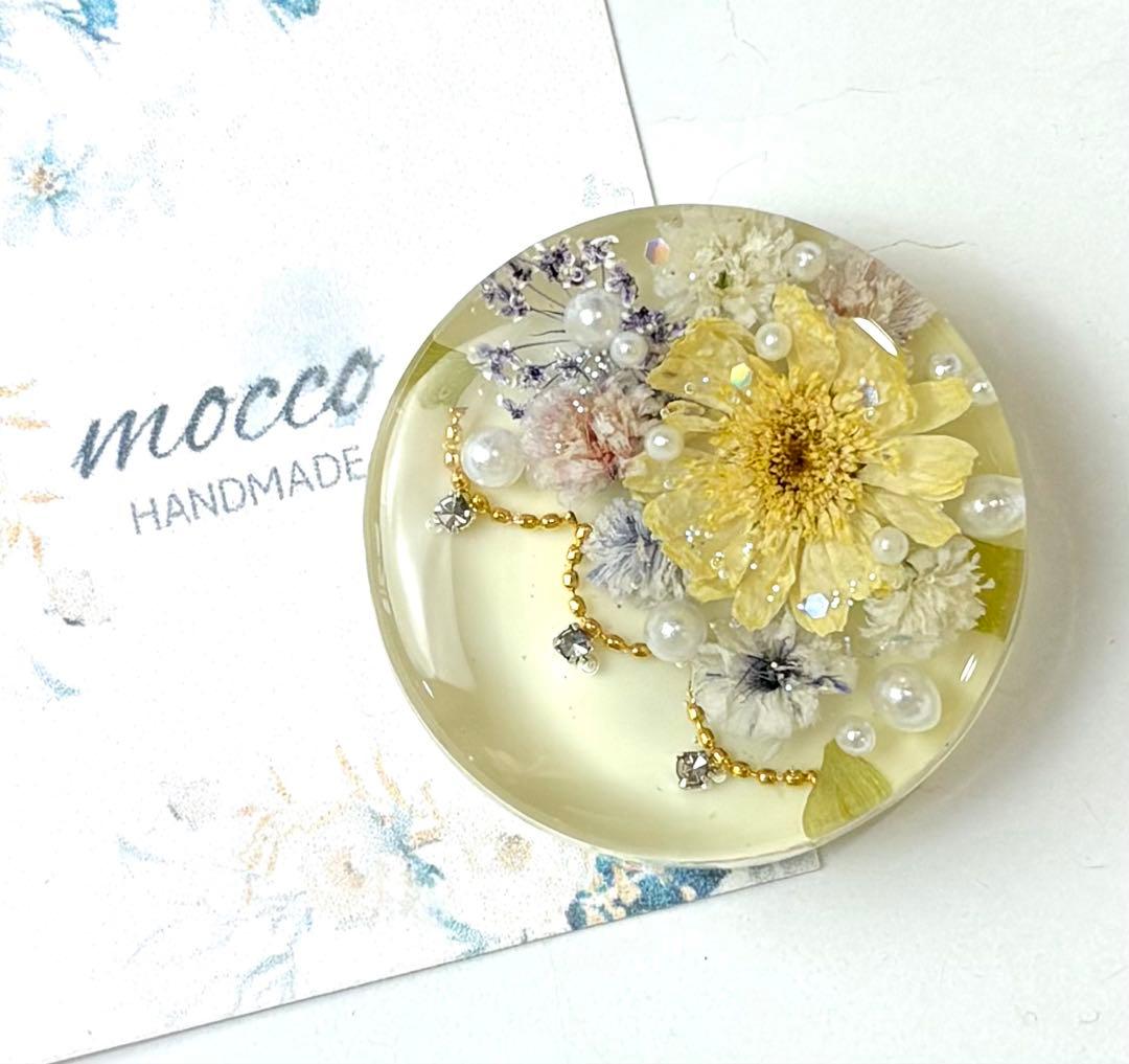 メル30077様　レジンヘアゴム ポニーフック　ドライフラワー