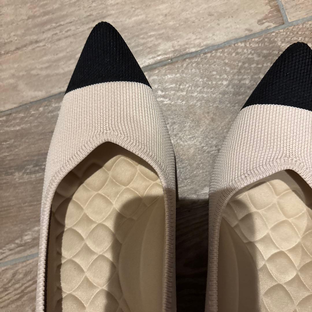 VIVAIAベージュ/ブラック　パンプス