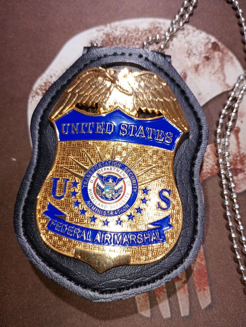 連邦航空保安官バッジ. バッチホルダー付き