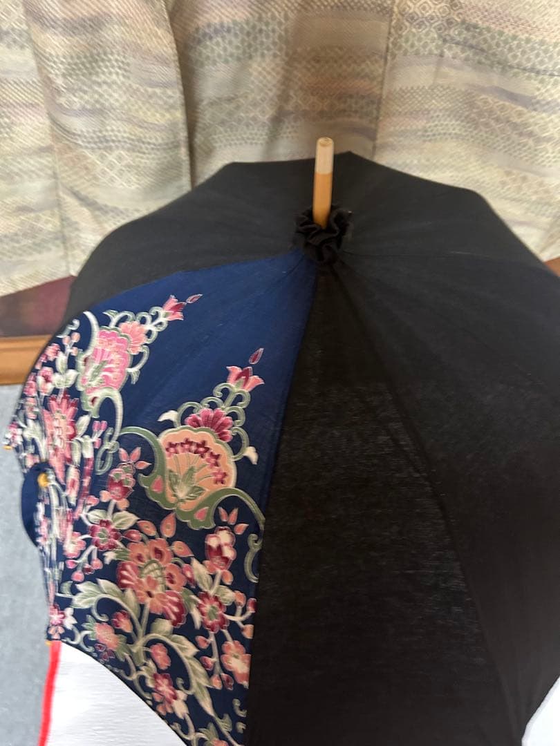 岡重 日傘　京友禅生地　更紗 UVカット 竹製　新品 19,800円