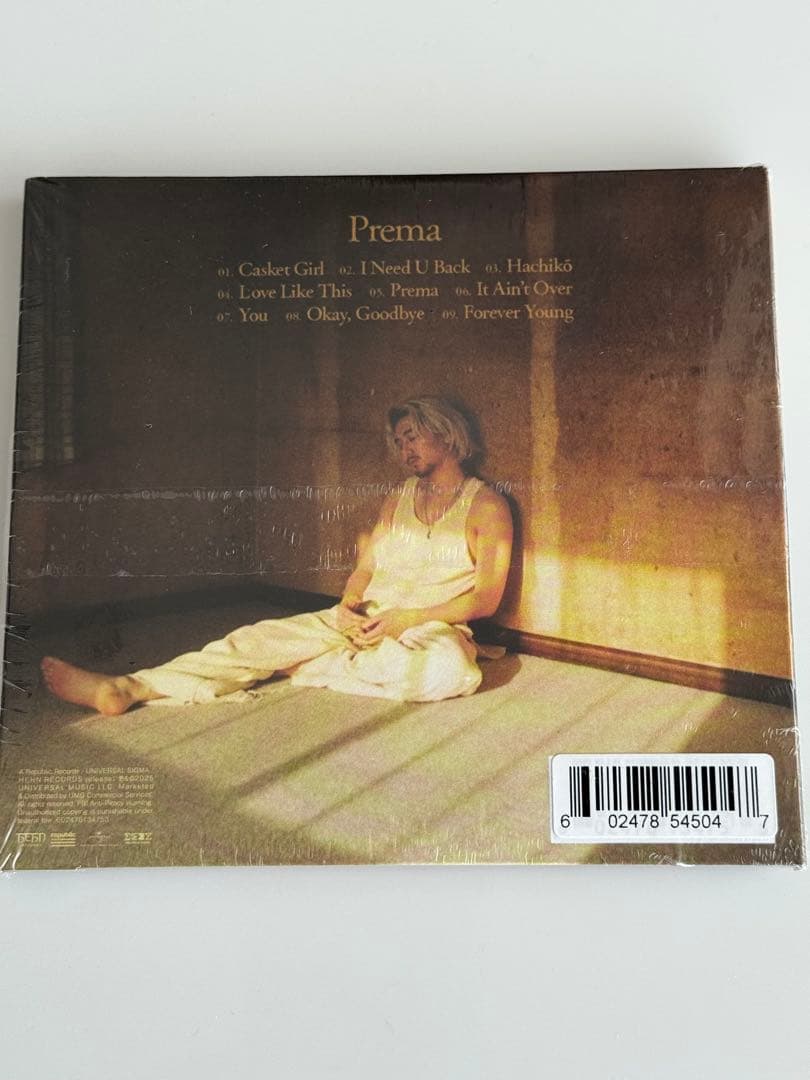 藤井風　Prema 直筆サイン入りブックレット付き　US限定版CD