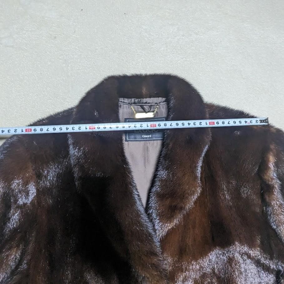 Etude SAGA MINK デミバフ ミンクコート 銀タグ ダークブラウン