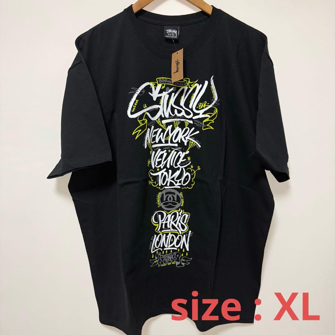 トップス Stussy Born x Raised Handstyles Tee