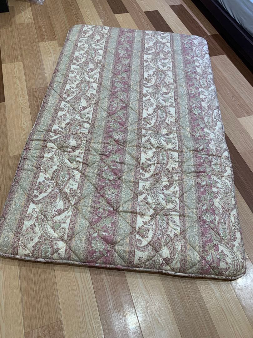 【きなこ】新品　日本製　敷き布団　防ダニ　ピンク　ダブル