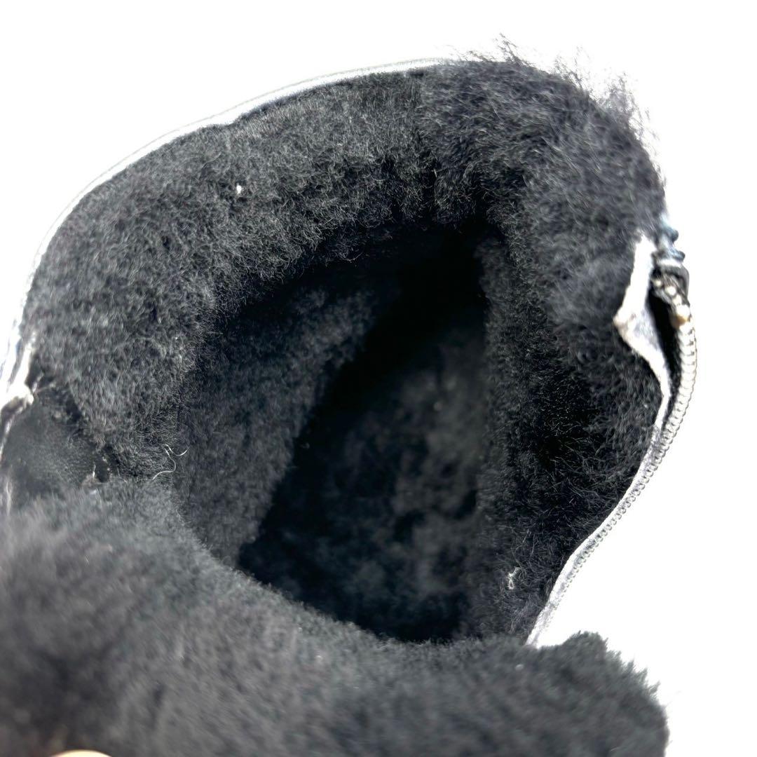 Santoni サントーニ　ブーツ　ハイカット　ボア　5 1/2 クロコ型押し