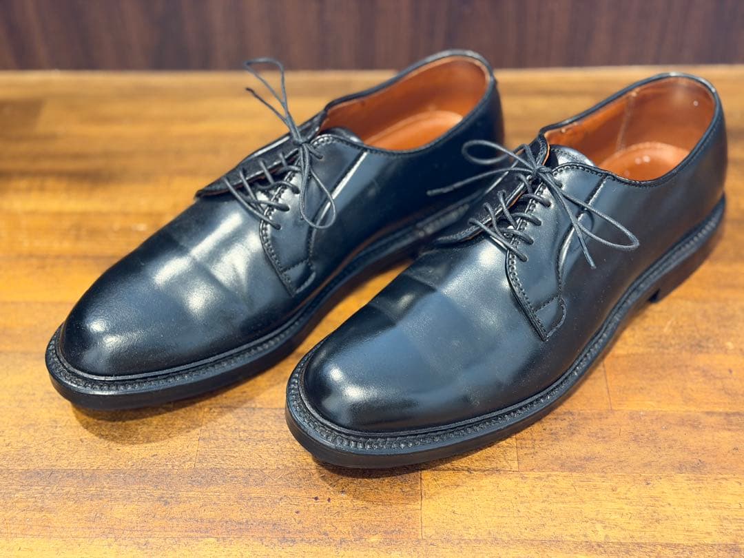 Alden オールデン 9901 ブラック　コードバン　プレーントゥ