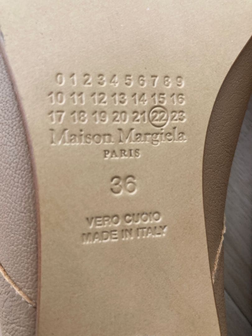 maison margiela Tabiバレエシューズ 36 ベージュ