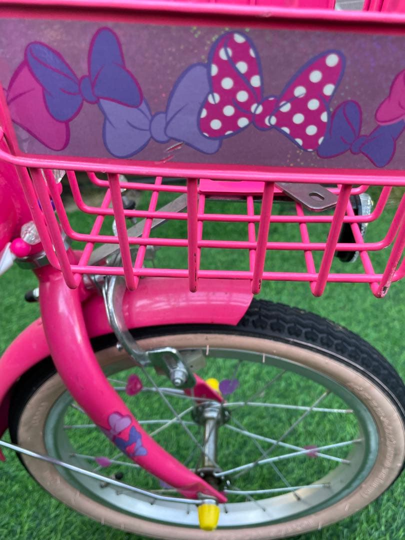 ミニーマウス 幼児用自転車 ピンク