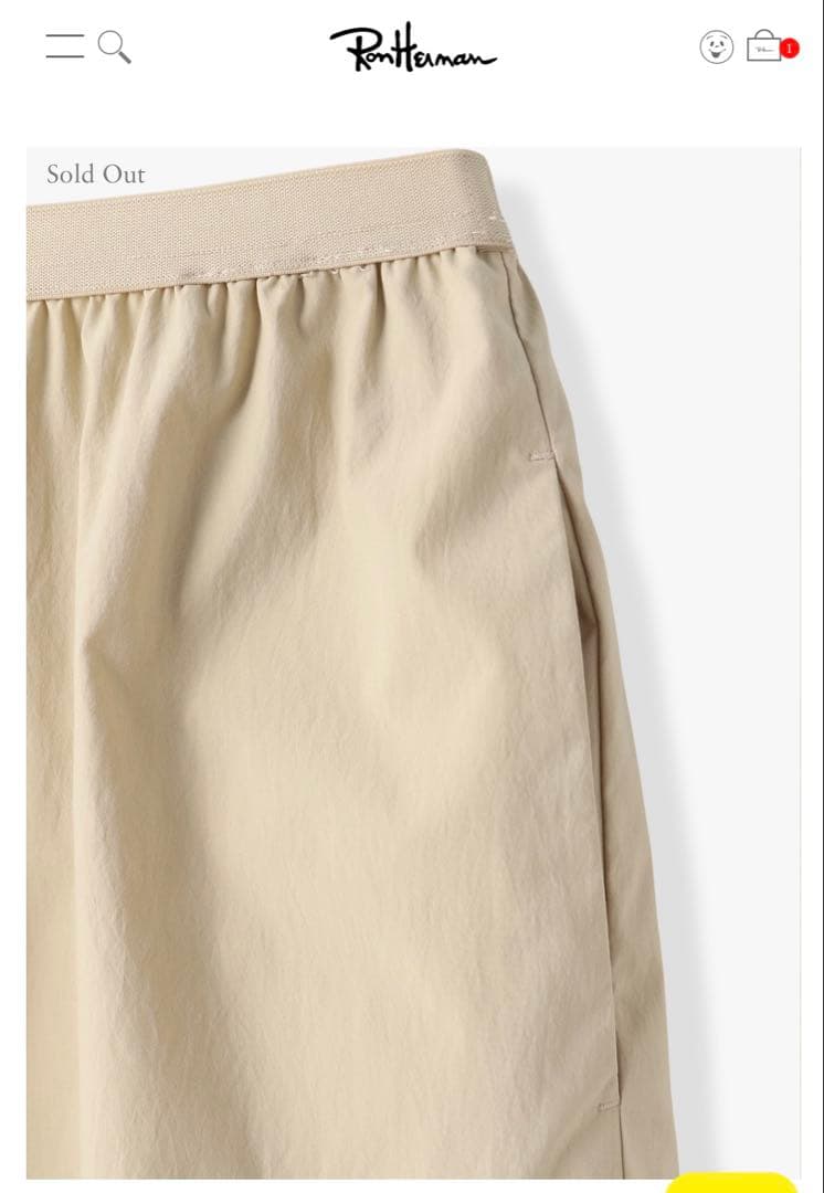 【美品】ロンハーマンCABANABASHストレッチ イージーパンツ（ベージュ）