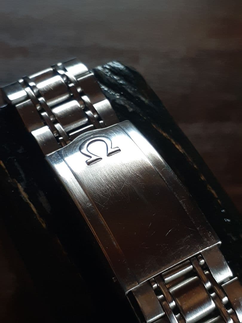 高品質 18mm OMEGA 純正品 7連 ブレスレット 弓管 エンドピース付き