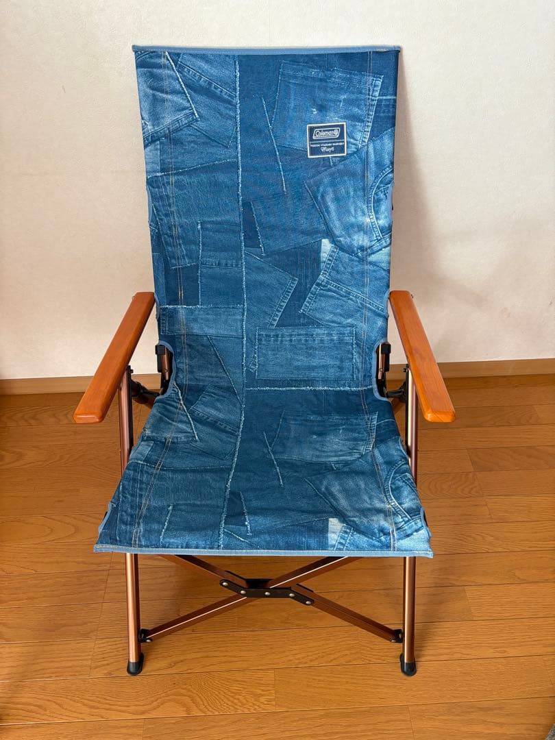 コールマン　モンロー　インディゴ　デニム調チェアー　希少！冬キャン！