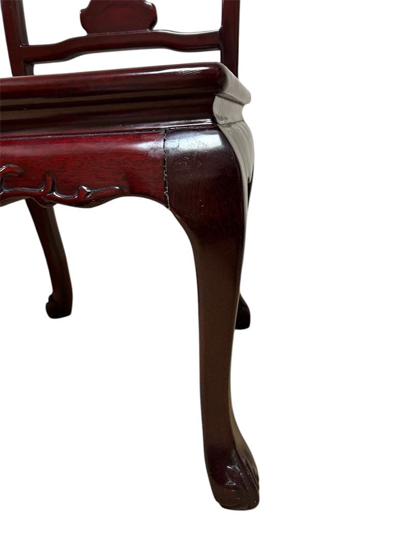 【希少】猫脚　花梨 ダイニングチェア 中国家具　椅子