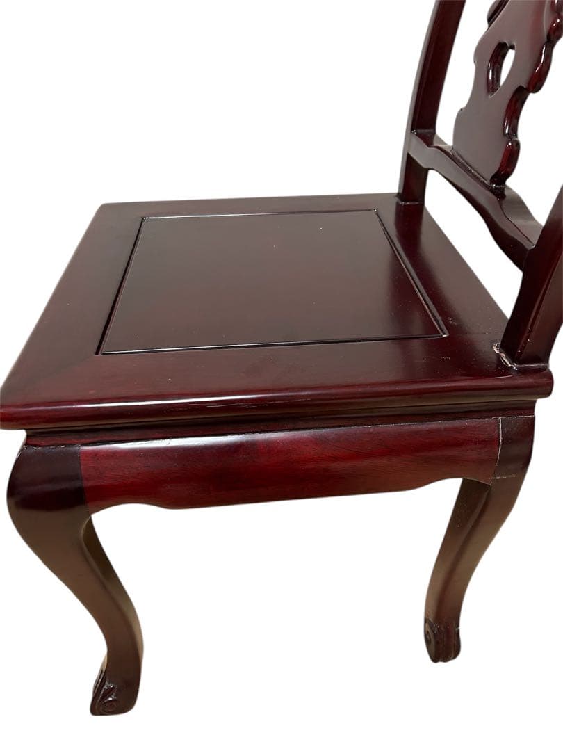 【希少】猫脚　花梨 ダイニングチェア 中国家具　椅子