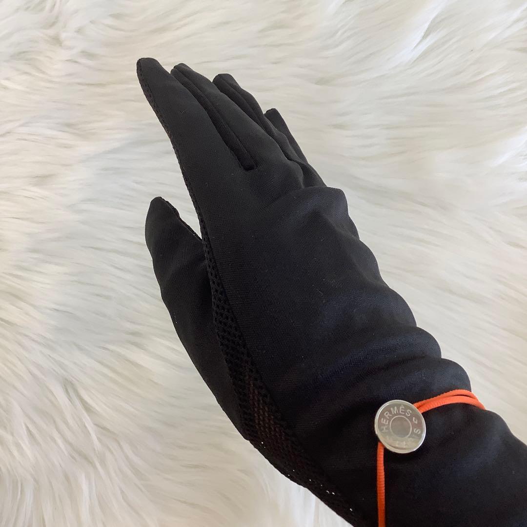 HERMES セリエ コードブレスレット バングル メタル ロゴ コットンコード