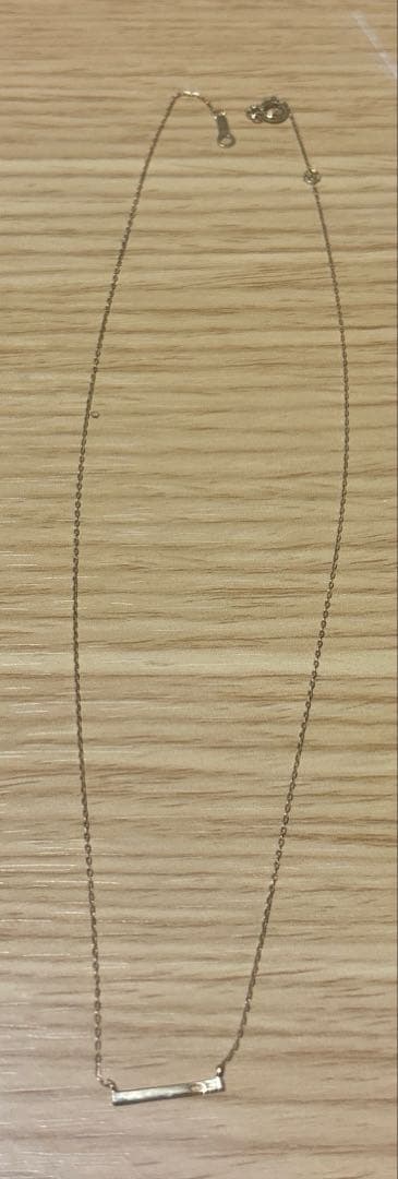 【美品】ete K18YG レイヤー バー ネックレス