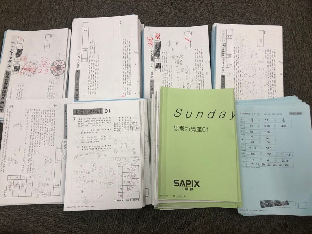開成対策　サピックス　6年 2025年受験　日特/冬期/正月他　中古