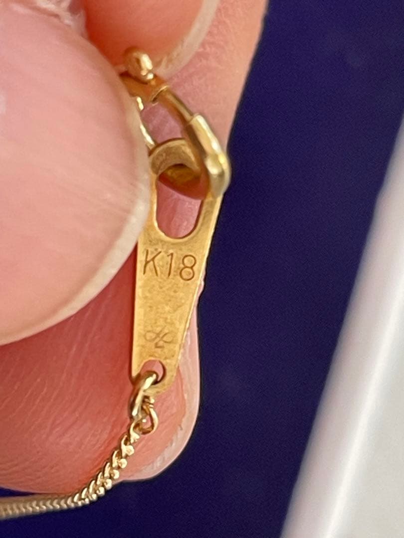 ま*♪様 18Kガーネット ペンダントネックレス