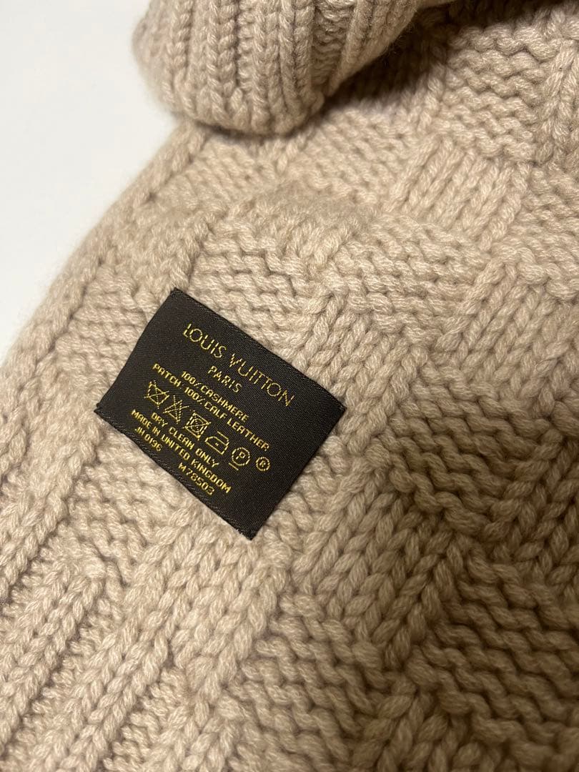 ルイヴィトン　カシミヤ　マフラー　極美品