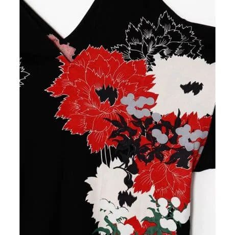 【カヤ】錦秋　ならい　ワンピース　冬　ワンピ　マキシ丈　着物　和柄　漢服