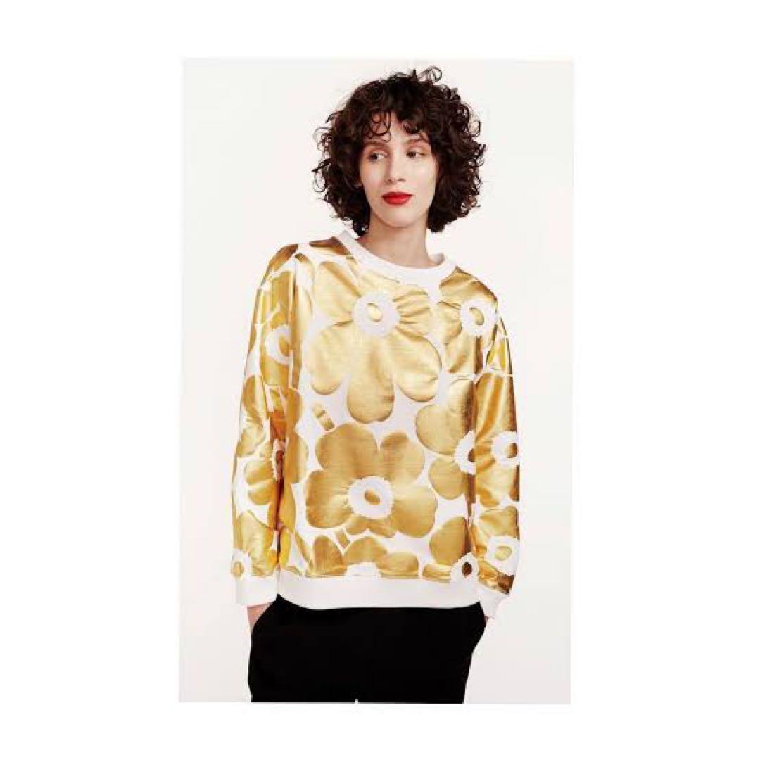レア XS marimekko マリメッコ ウニッコ トレーナー ゴールド