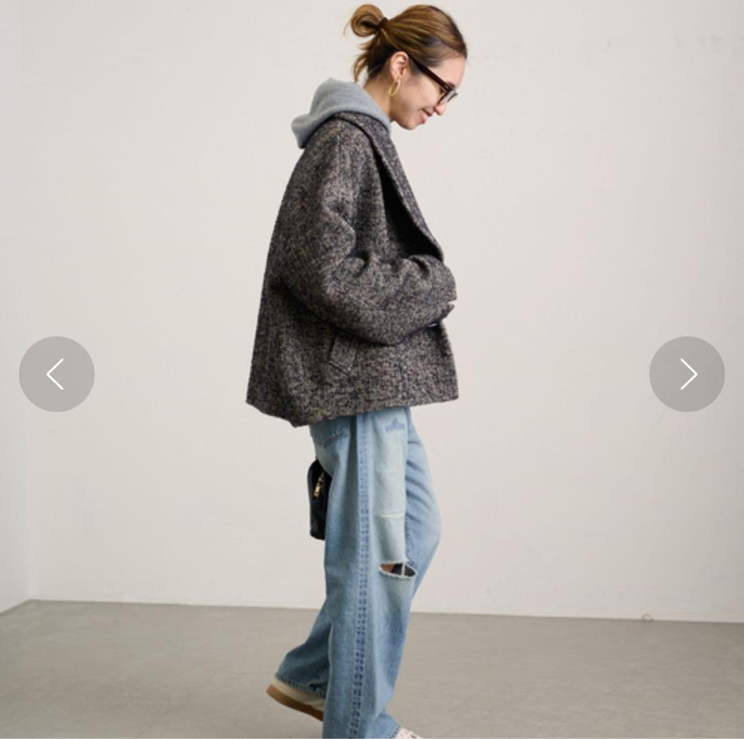 値下げ【FRAMEWORK 】TWEEDショートコート