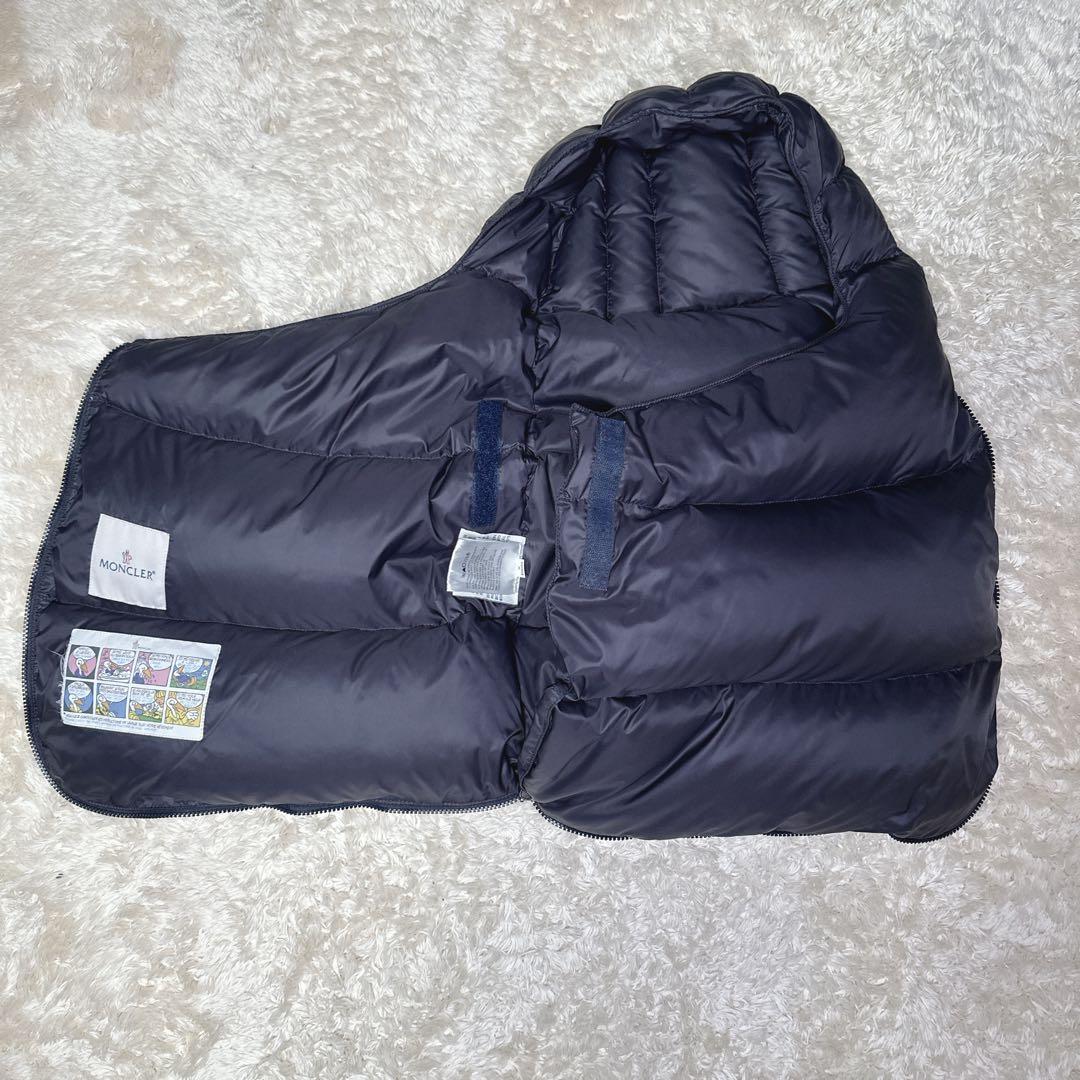 【美品】モンクレール おくるみ ダウン ベビー ネイビー 防寒