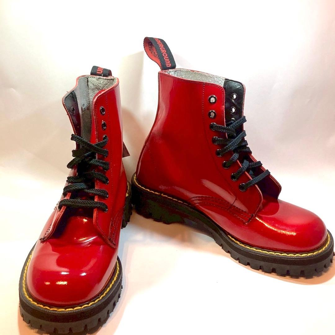 新品タグ付⭐︎英国　UNDER GROUND ホールブーツ　UK6
