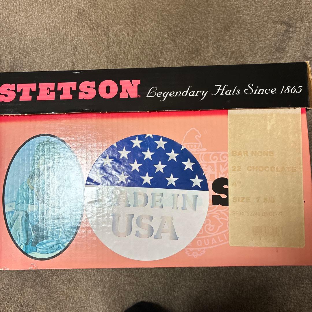 【新品未使用】STETSON BAR NONE BEAVER 7-5/8 箱
