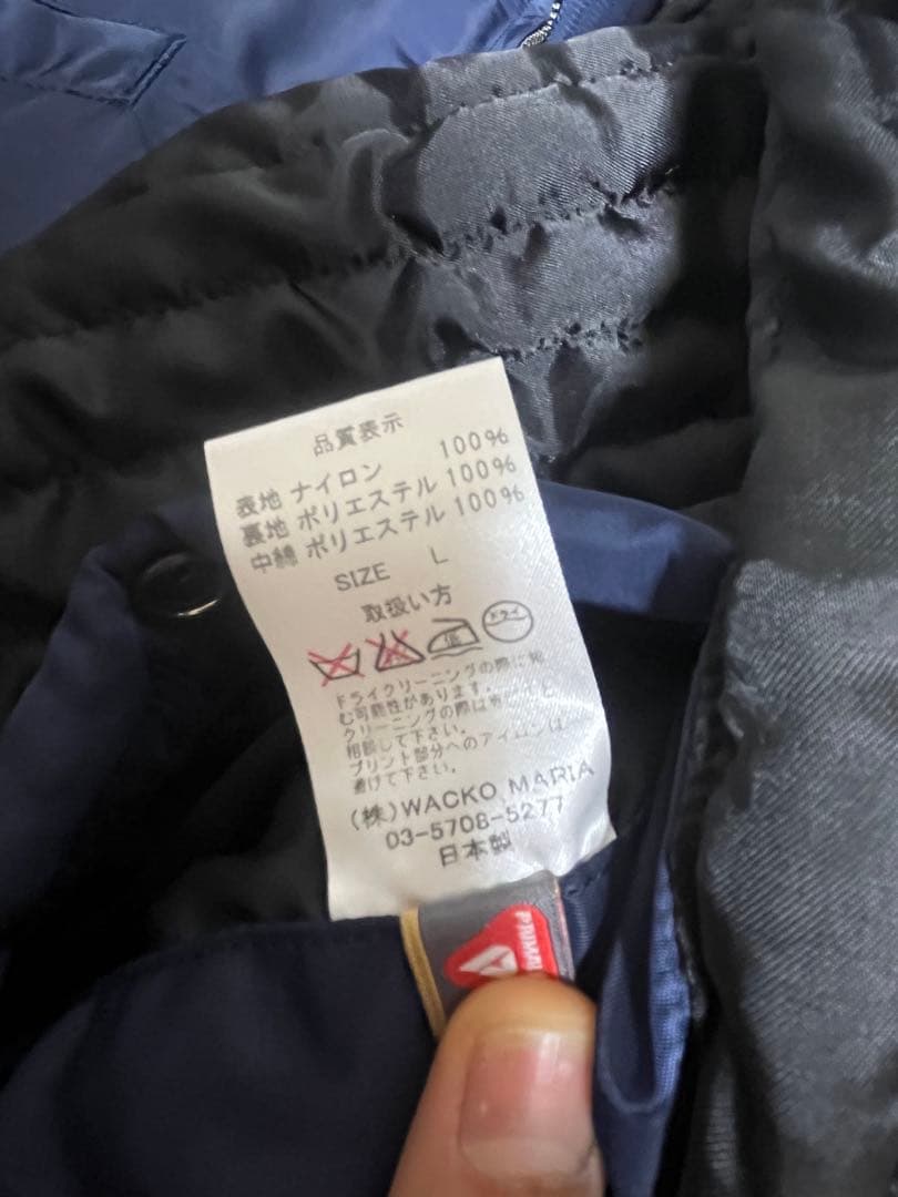 ワコマリア wacko maria MA-1 フライトジャケット ネイビー