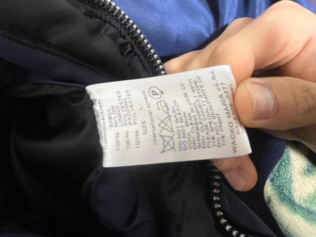 ワコマリア wacko maria MA-1 フライトジャケット ネイビー