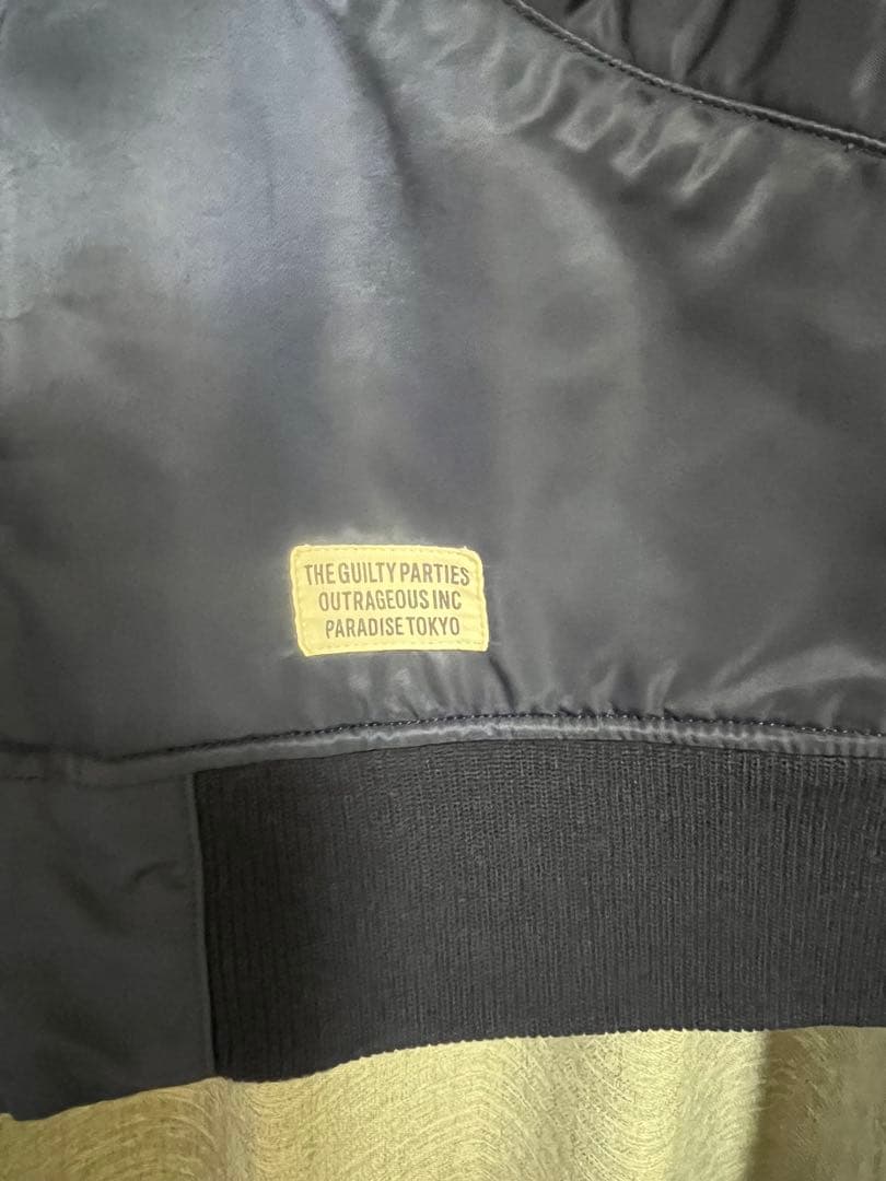 ワコマリア wacko maria MA-1 フライトジャケット ネイビー