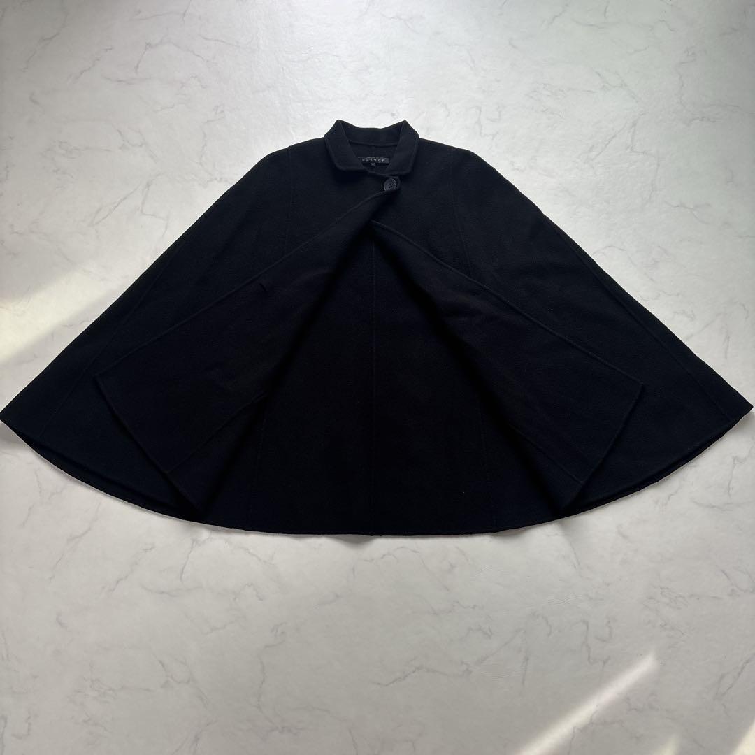 【極美品】Theory セオリー ケープ ポンチョ コート ウール 2way