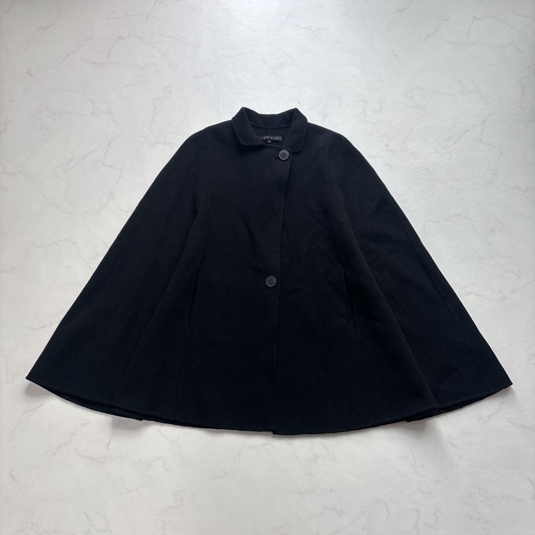 【極美品】Theory セオリー ケープ ポンチョ コート ウール 2way