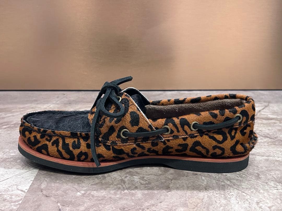 TIMBERLAND × WACKO MARIA デッキシューズ レオパード柄