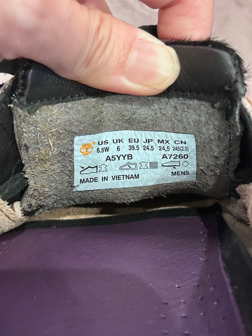 TIMBERLAND × WACKO MARIA デッキシューズ レオパード柄