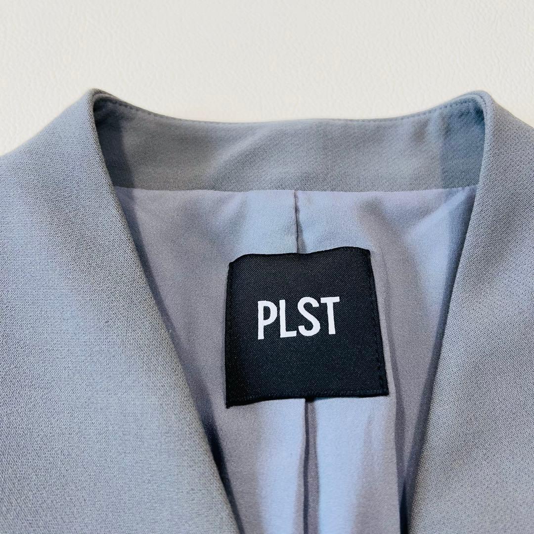 極美品　2023 PLST　洗濯可　ウォームリザーブカラーレスジャケット
