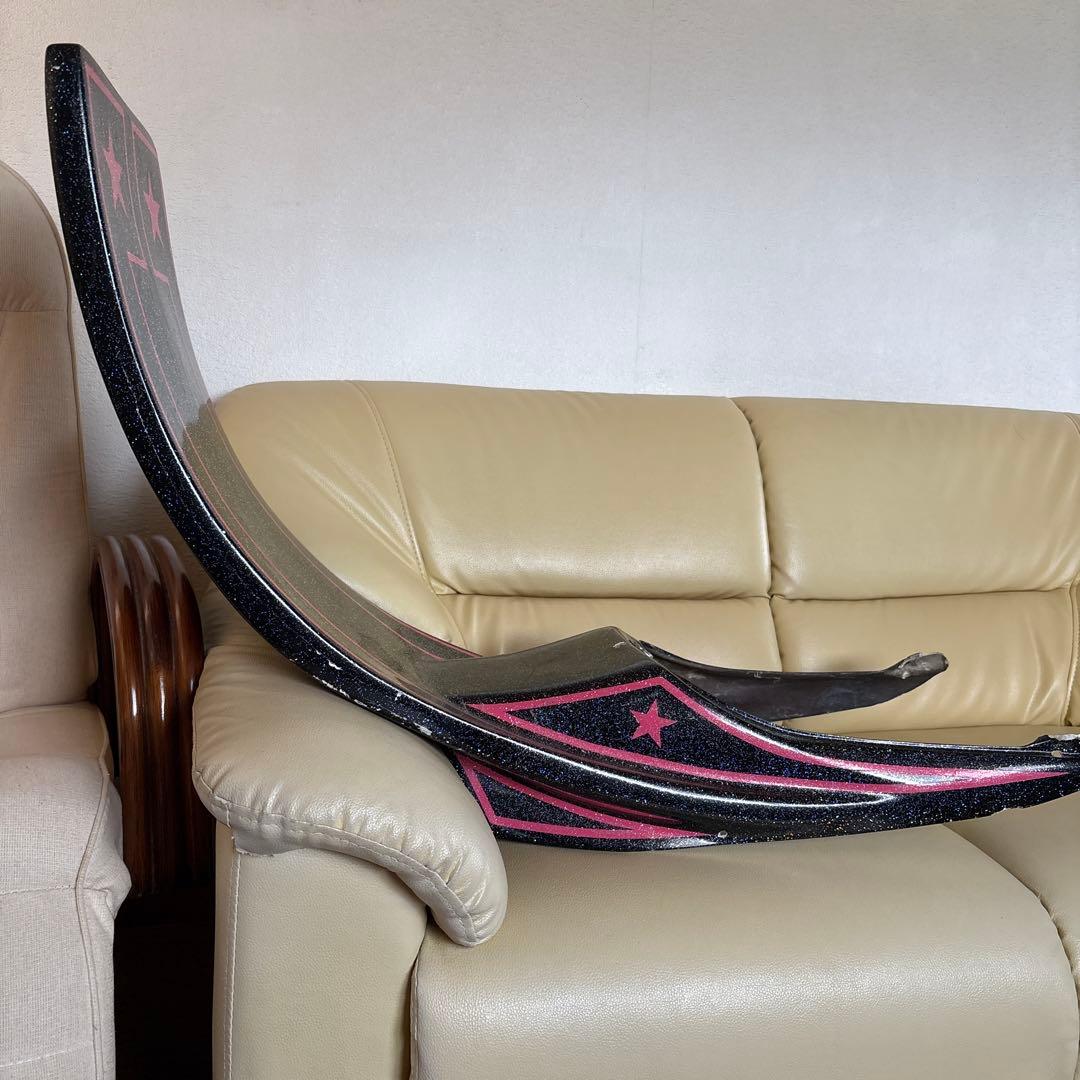 当時物カワサキゼファー用ラメラメ延長テールカウル暴走族旧車會90年代お祭り仕様、