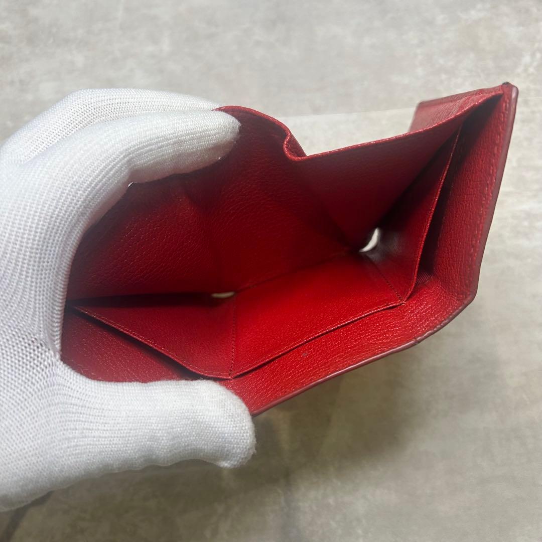 ミュウミュウ 黒 ラブレター ハート マドラス 三つ折り財布 ウォレット