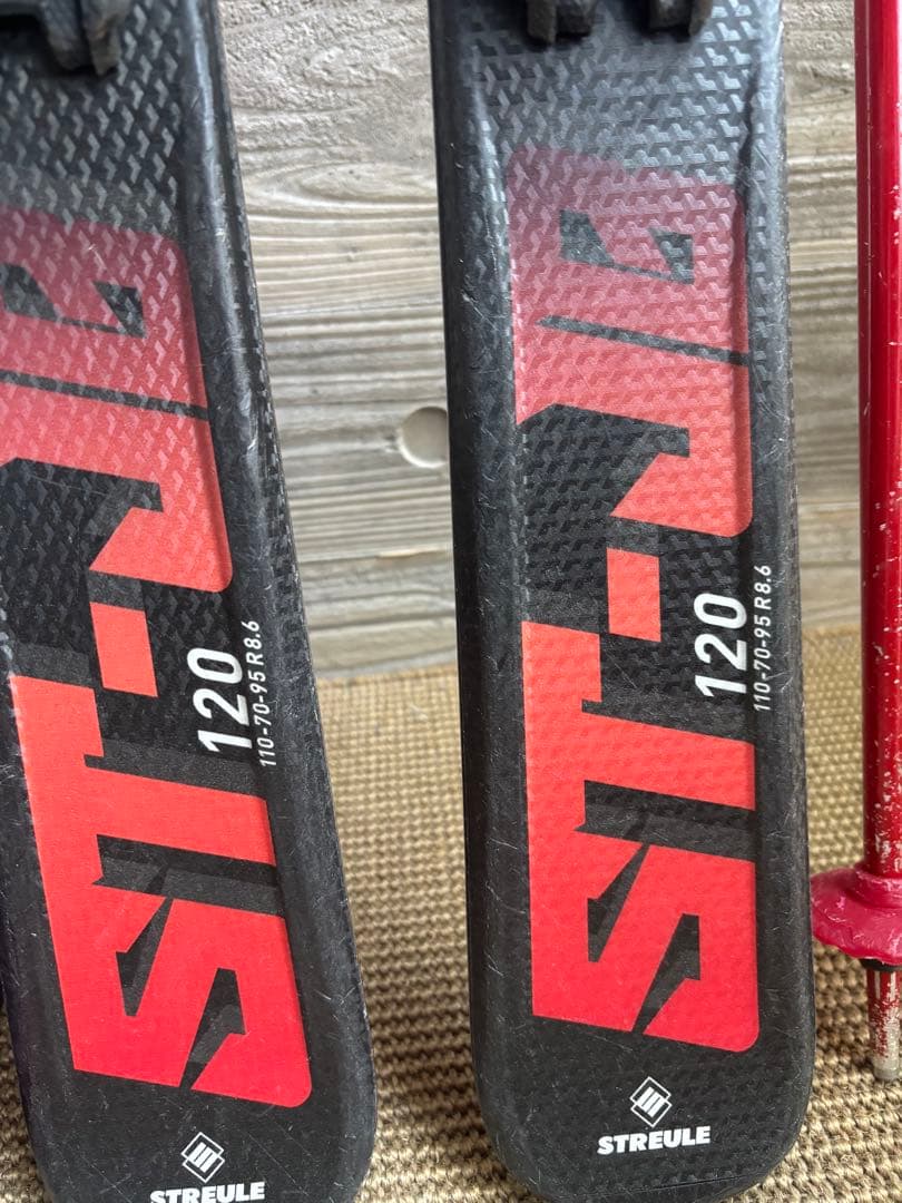 STREULE フルパワーキャップロッカー 120cm スキー板セット　キッズ用