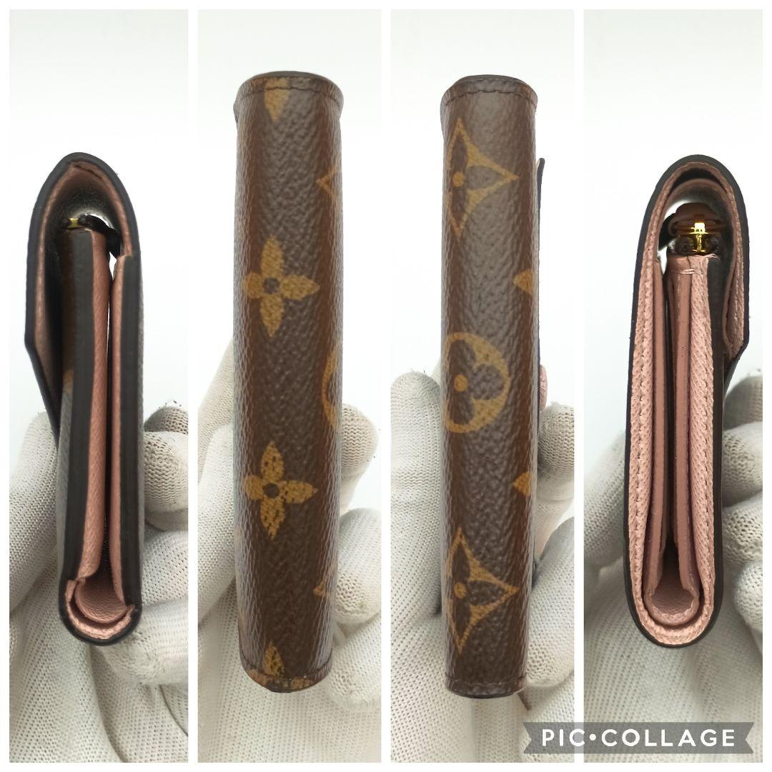 【美品S】ルイヴィトン　ヴィクトリーヌ　ローズバレリーヌ　モノグラム　折り財布