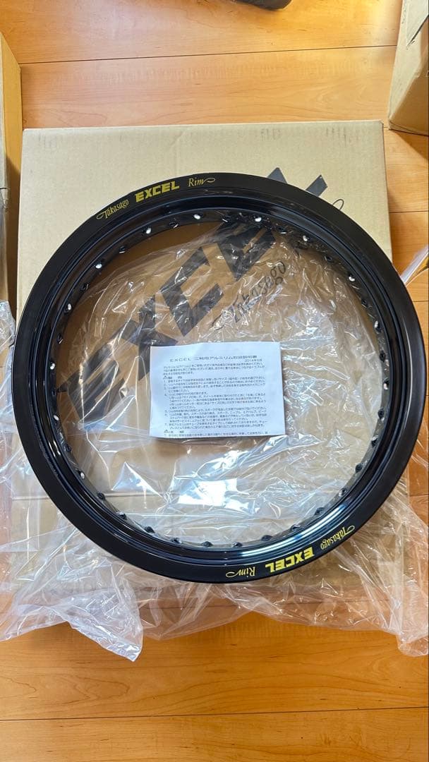 EXCELリムF19インチ&EXCELリムR18インチ&シンコーRタイヤ