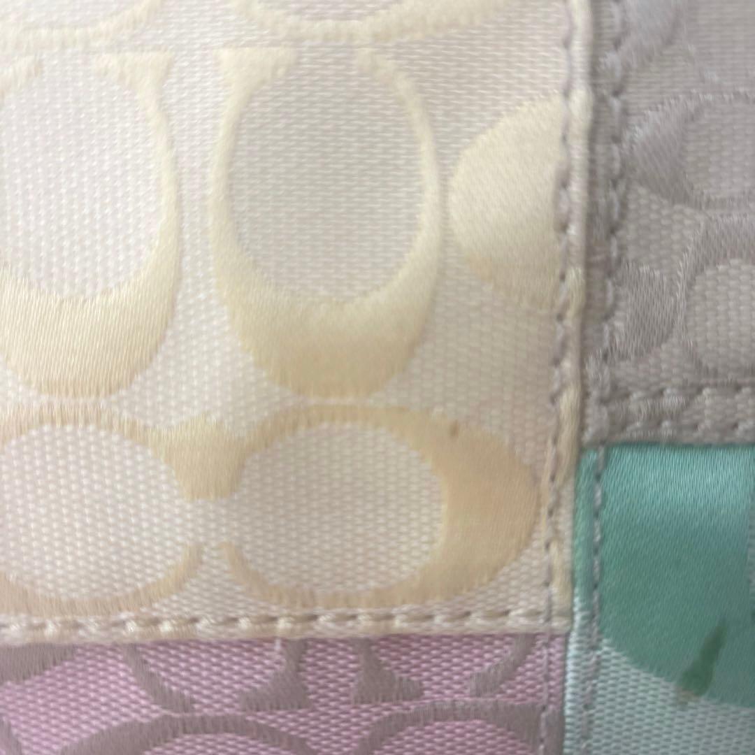 COACH コーチ　シグネチャー　トートバッグ　パッチワーク風　肩掛け